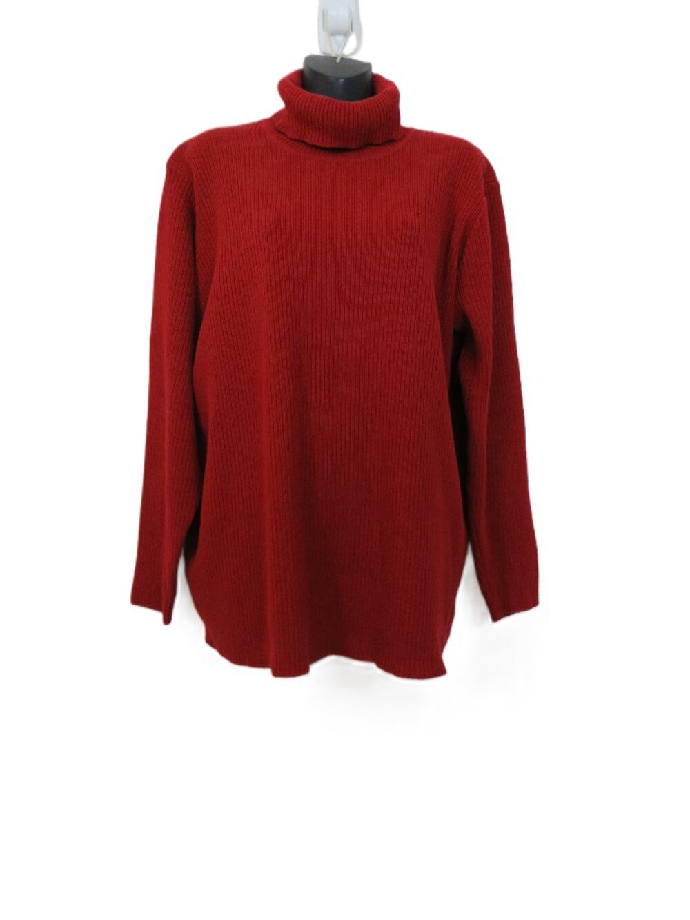 Lauren Ralph Lauren Size 1X Ribbed Knit Turtleneck Top Long Sleeve Vintage 90s